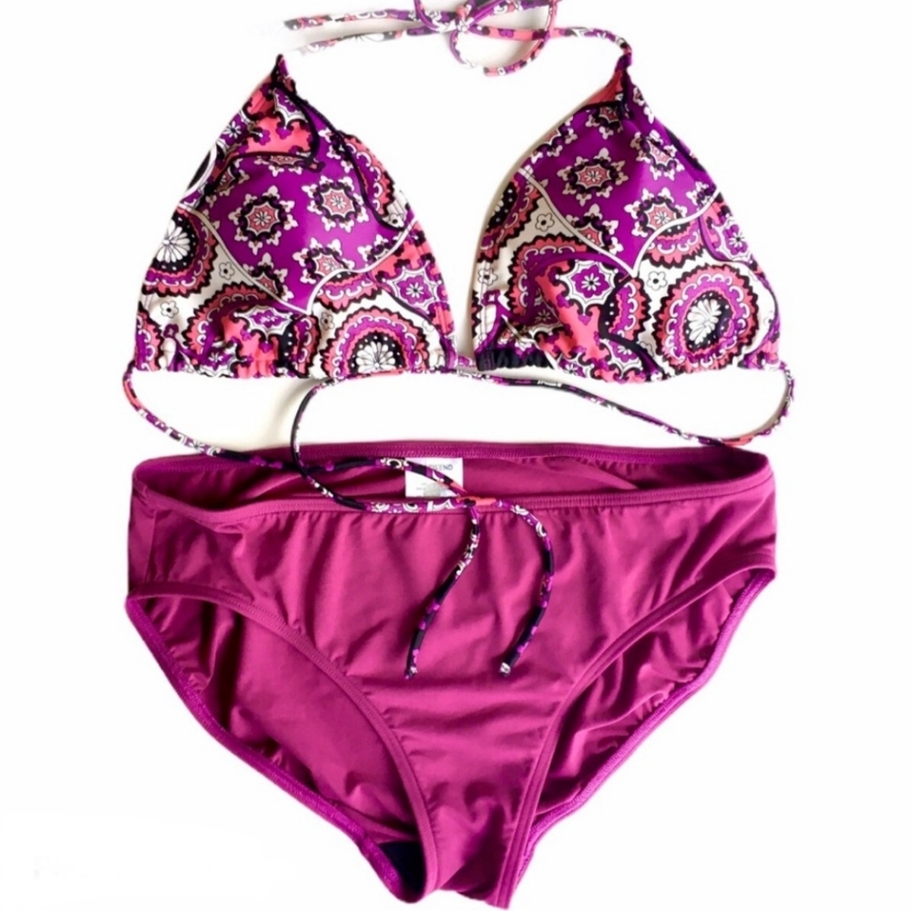 Purple Medallion Bikini Set size 8/10